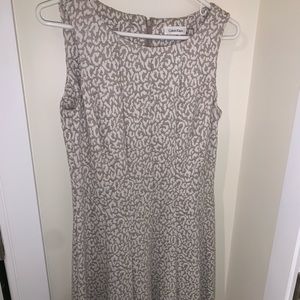 Cheetah print work dress